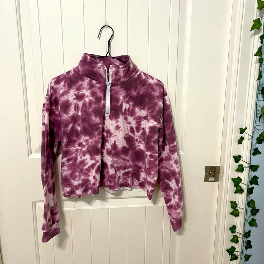 Purple and white tie dye size medium